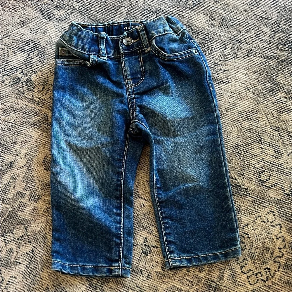 6-9 mo boys jean set - Light‎ Blue and Dark Blue